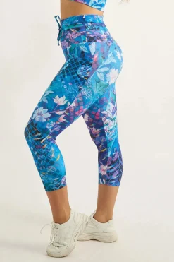 Mermaid Mafia Performance - Pocket Booty Shaper Drawstring Capri Leggings