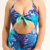 Mermaid Mafia Silky - Reversible Bralette One Piece W/ Extra Coverage Bottoms