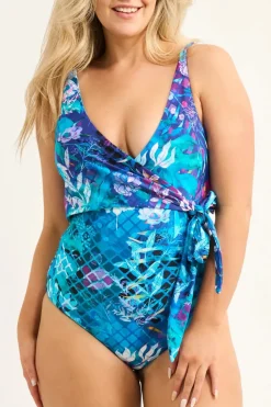 Mermaid Mafia Silky - Wrap One Piece W/ Extra Coverage Bottoms