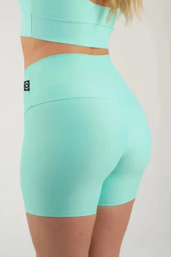 Mint Performance - High Waisted Booty Shorts