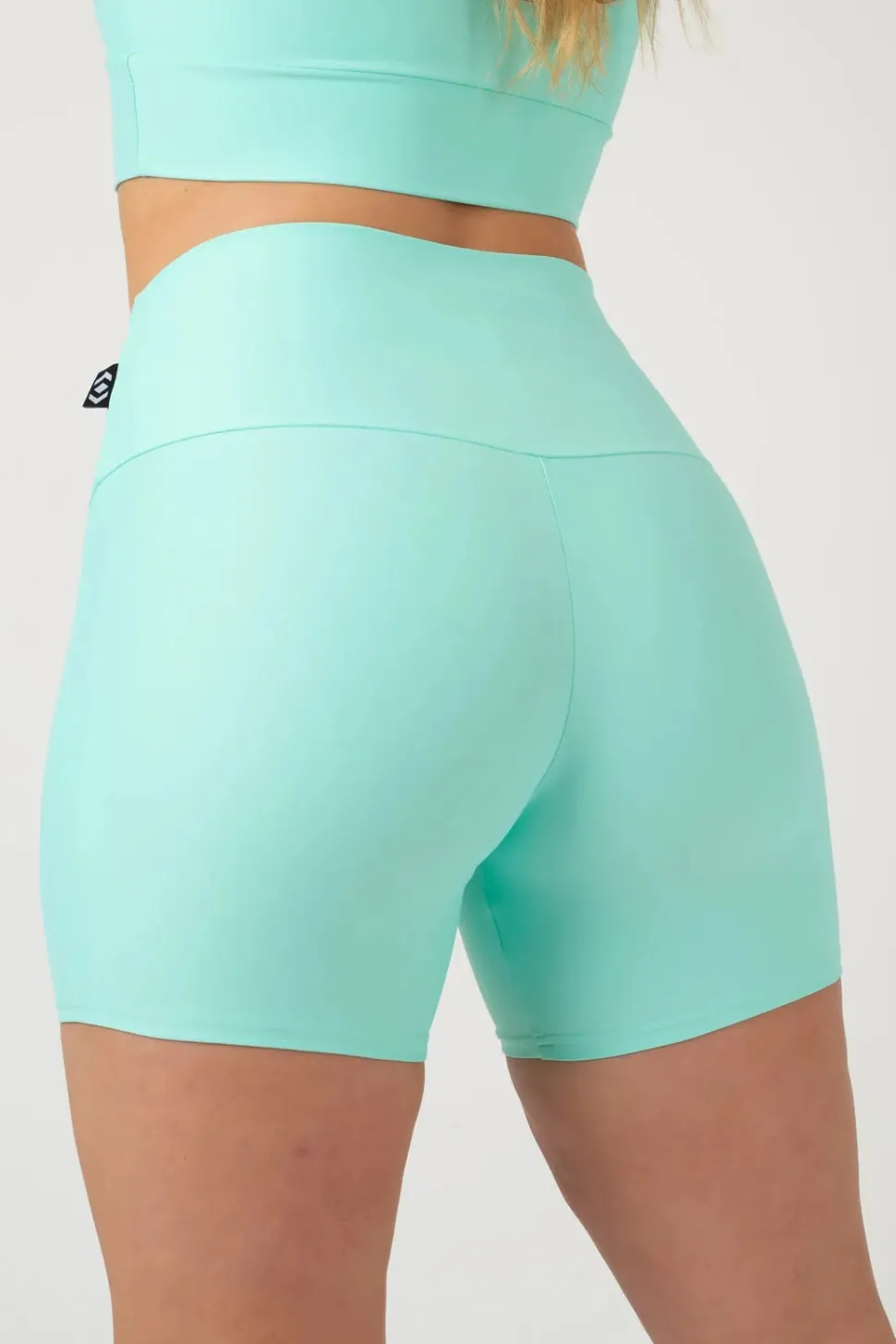 Mint Performance - High Waisted Booty Shorts