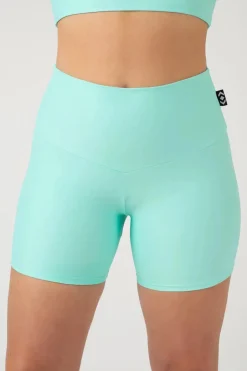 Mint Performance - High Waisted Booty Shorts