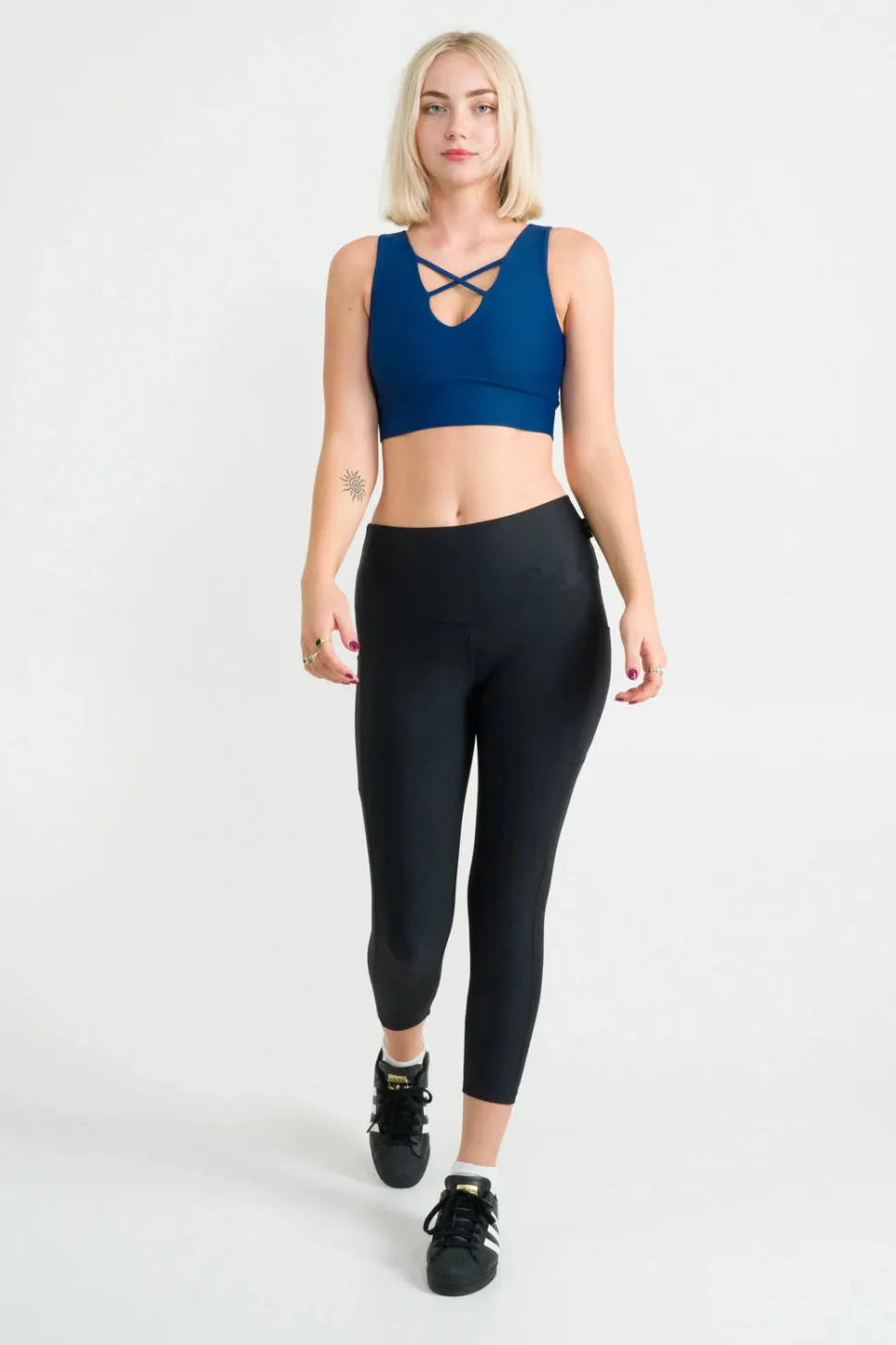 Navy Performance - Reversible Comfort Crop Top
