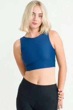 Navy Performance - Reversible Comfort Crop Top
