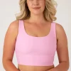Pastel Pink Performance - Scoop Neck Comfort Crop Top
