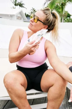 Pastel Pink Performance - Reversible Comfort Crop Top