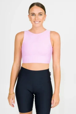 Pastel Pink Performance - Reversible Comfort Crop Top