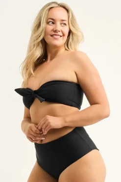 Performance Bandeau Bikini Top - Black