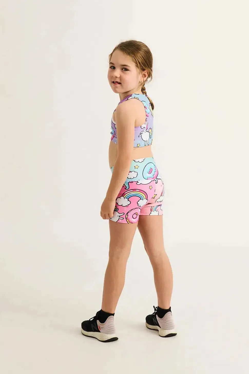 Performance Kids Booty Shorts - Unicorn