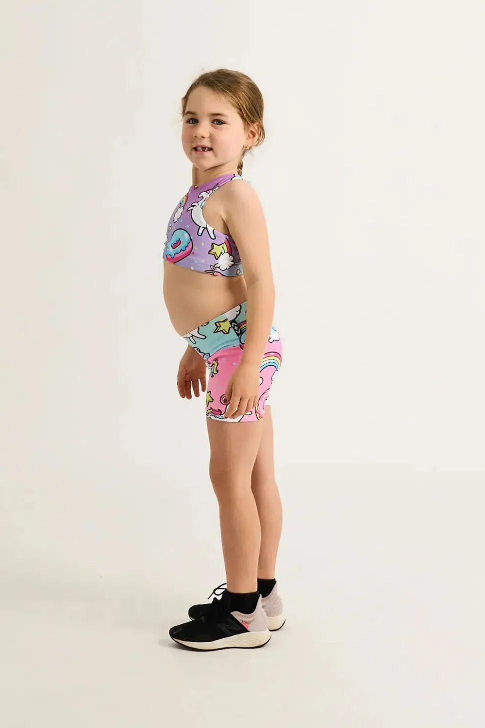 Performance Kids Booty Shorts - Unicorn
