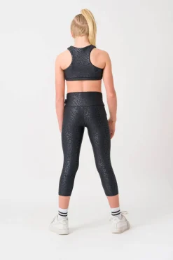Performance Kids Capris - Black Exotic Touch Jag