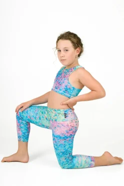 Performance Kids Capris - Mermaid Jag