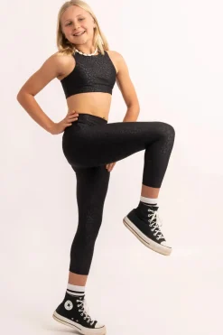Performance Kids Capris - Black Exotic Touch Jag