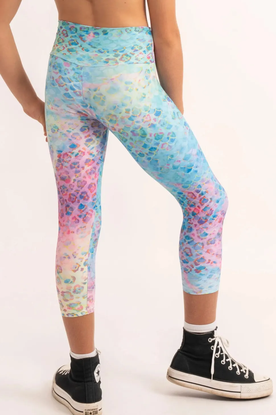 Performance Kids Capris - Mermaid Jag
