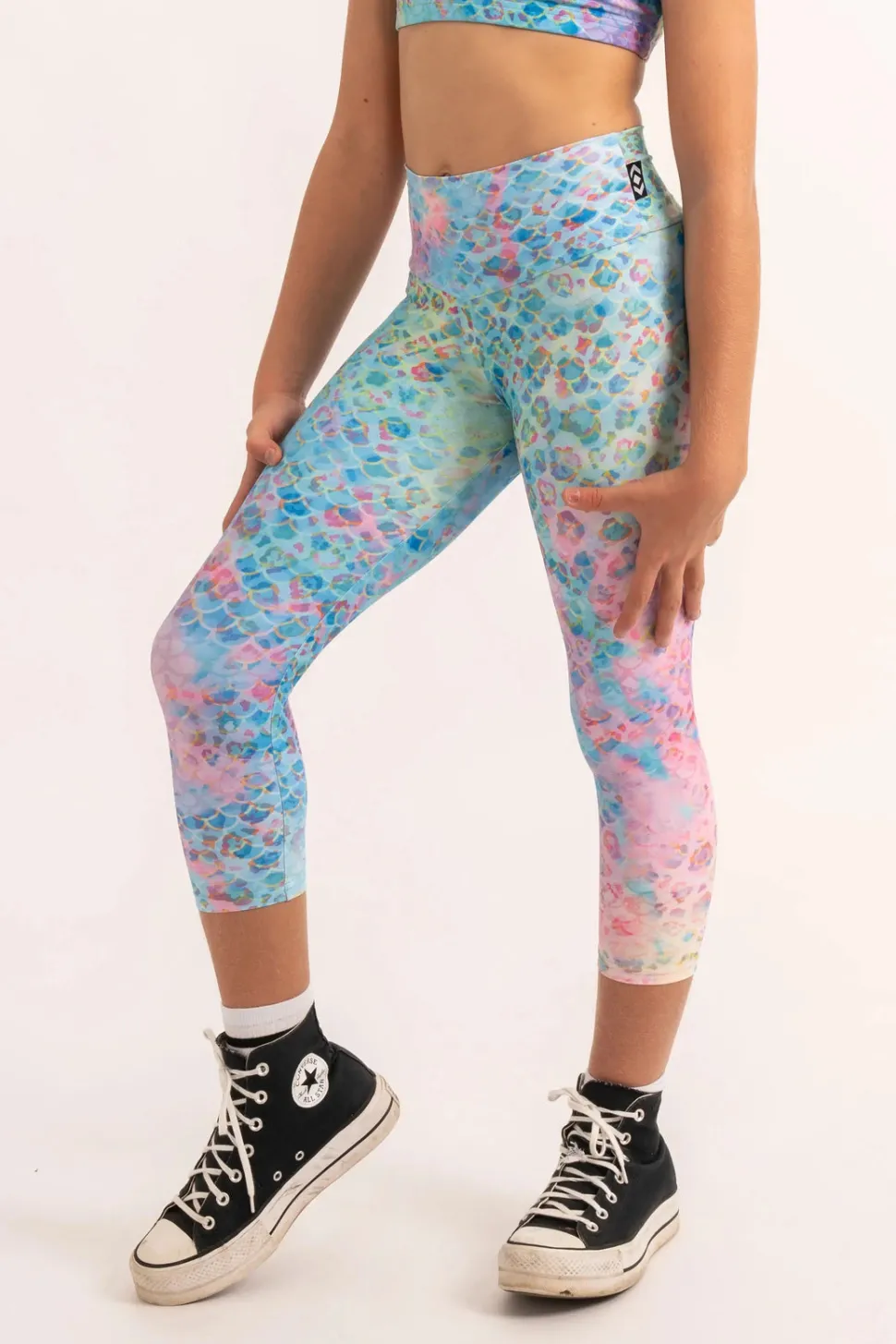 Performance Kids Capris - Mermaid Jag