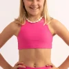 Performance Kids Crop Top - Candy Pink