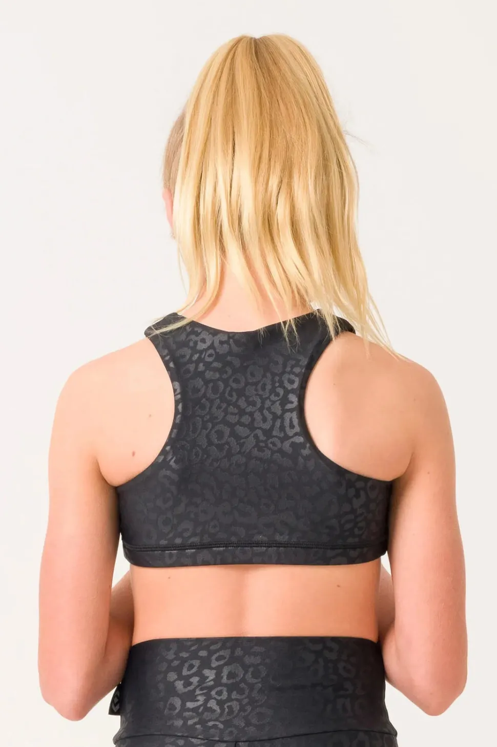 Performance Kids Crop Top - Black Exotic Touch Jag