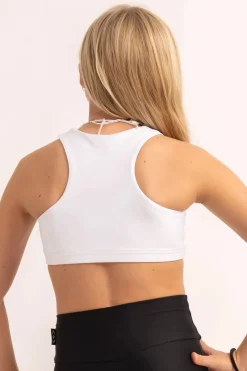 Performance Kids Crop Top - White