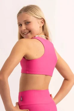 Performance Kids Crop Top - Candy Pink