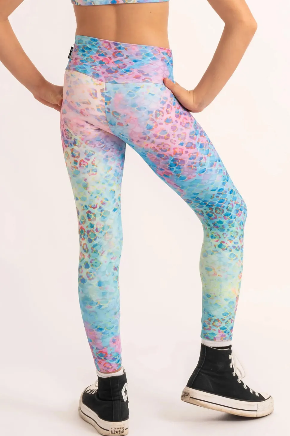 Performance Kids Leggings - Mermaid Jag