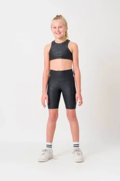 Performance Kids Long Shorts - Black Exotic Touch Jag