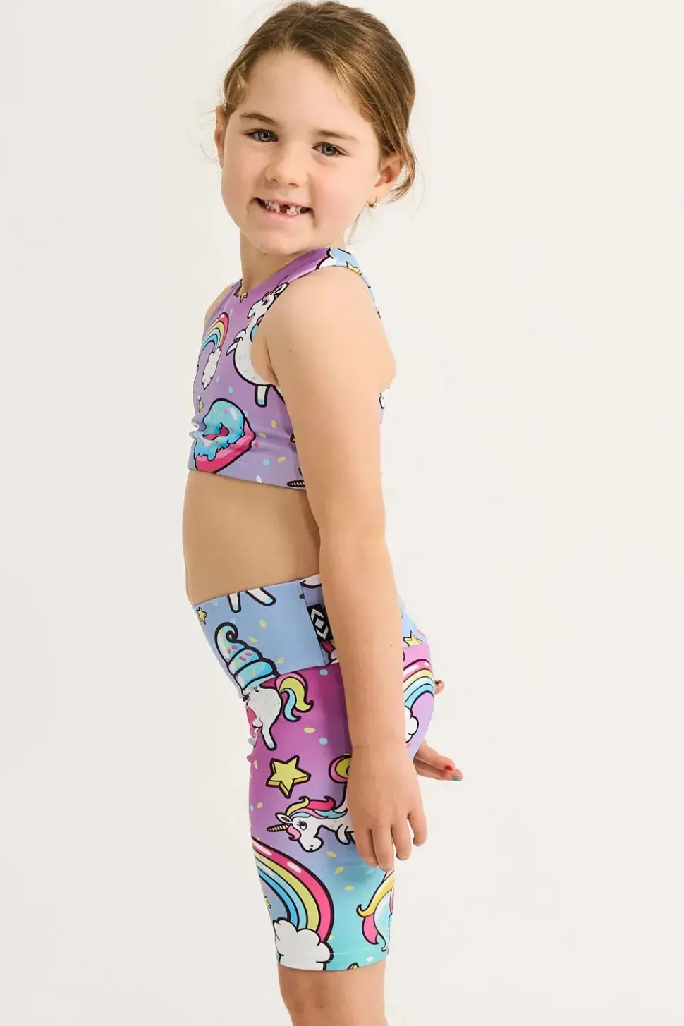 Performance Kids Long Shorts - Unicorn