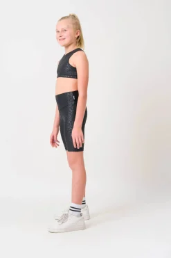Performance Kids Long Shorts - Black Exotic Touch Jag