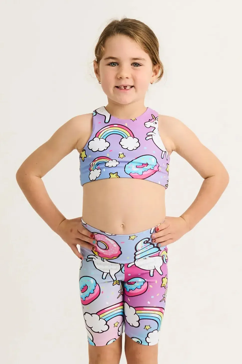 Performance Kids Long Shorts - Unicorn