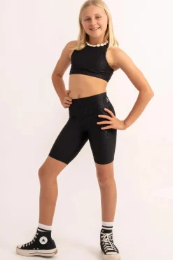 Performance Kids Long Shorts - Black Exotic Touch Jag
