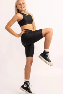 Performance Kids Long Shorts - Black Exotic Touch Jag