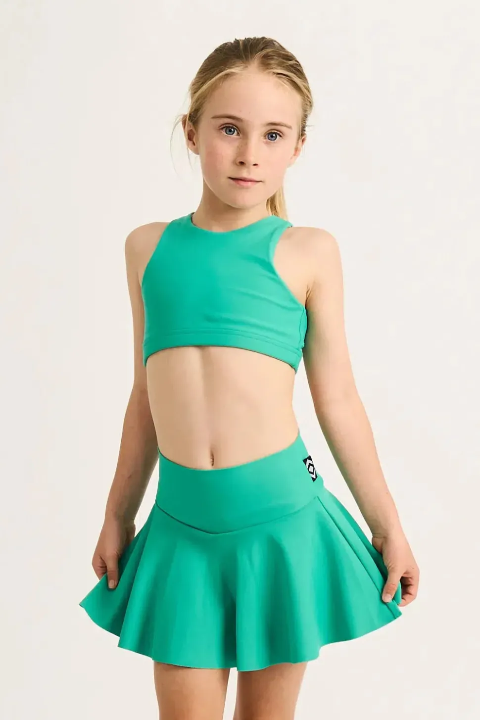 Performance Kids Simple Skort - Jade
