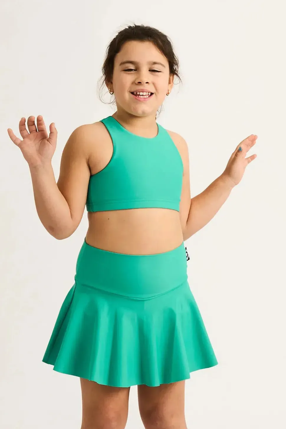 Performance Kids Simple Skort - Jade