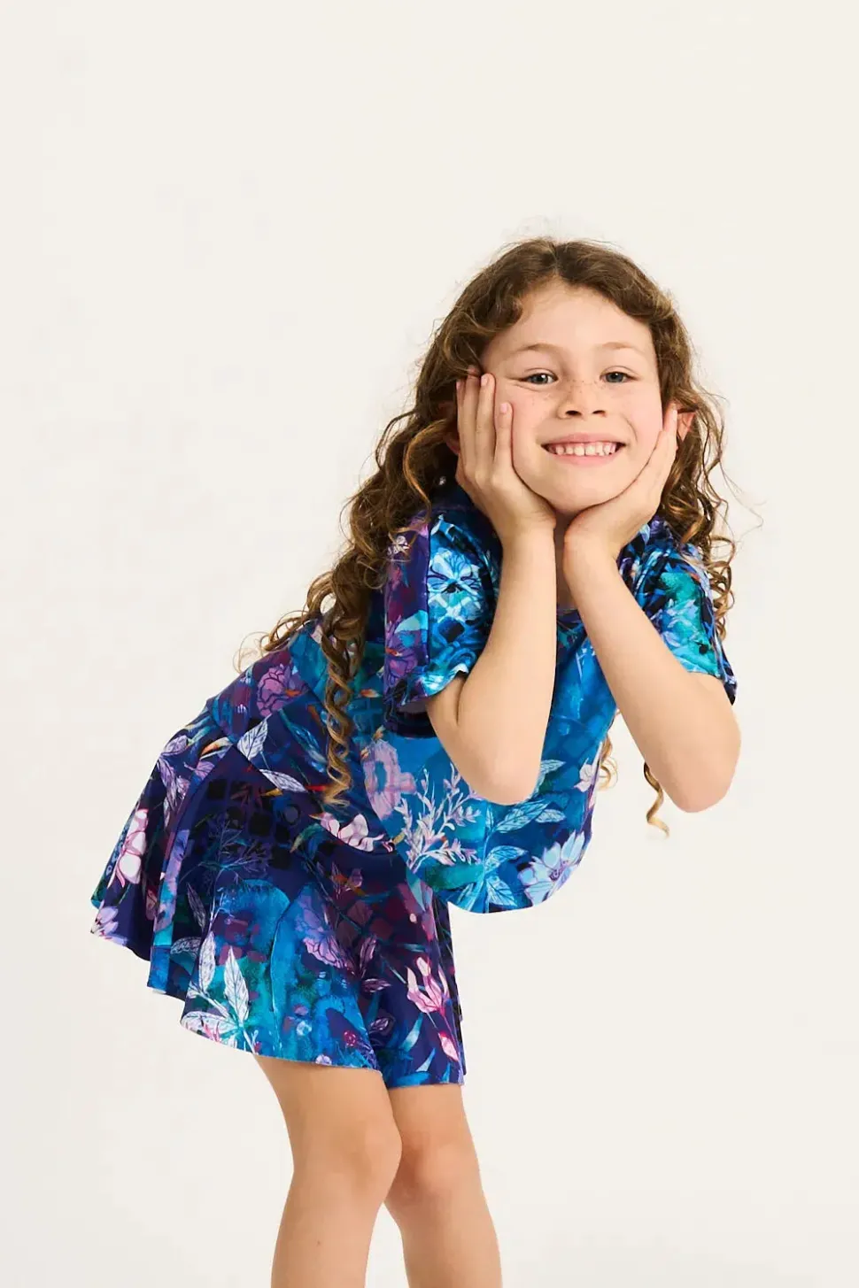 Performance Kids Simple Skort - Mermaid Mafia