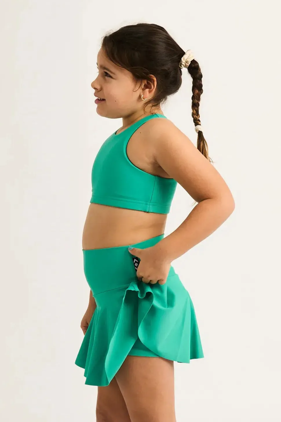 Performance Kids Simple Skort - Jade