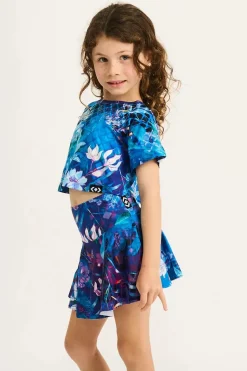 Performance Kids Simple Skort - Mermaid Mafia