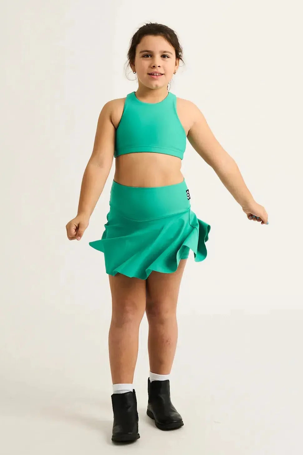 Performance Kids Simple Skort - Jade