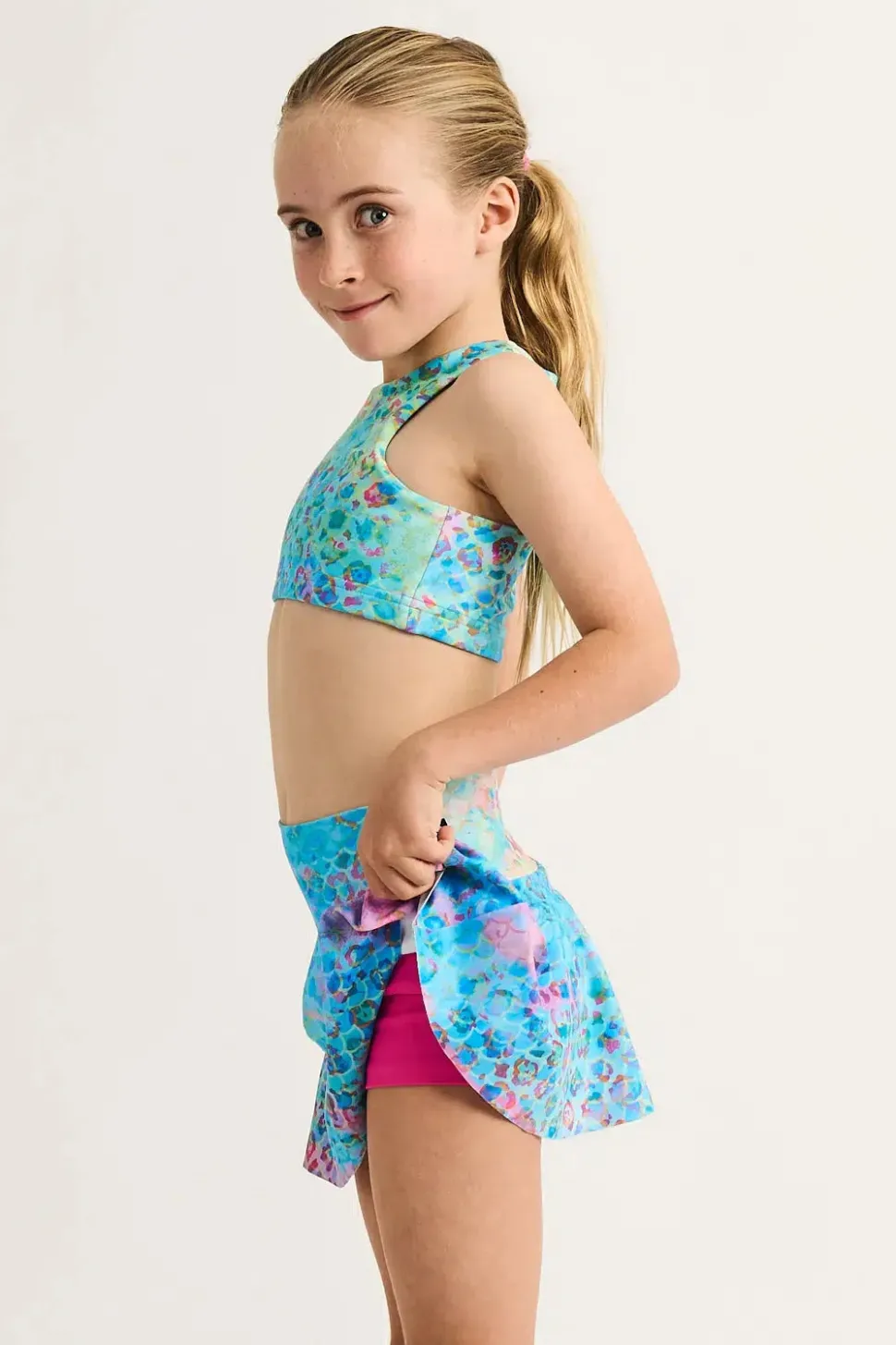 Performance Kids Simple Skort - Mermaid Jag
