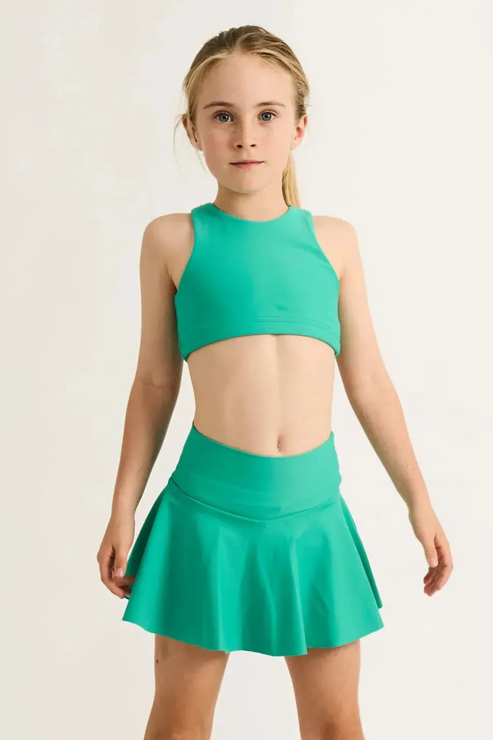 Performance Kids Simple Skort - Jade