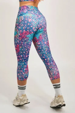 Plant One On Me Performance - Panel Pocket Drawstring Capri Leggings