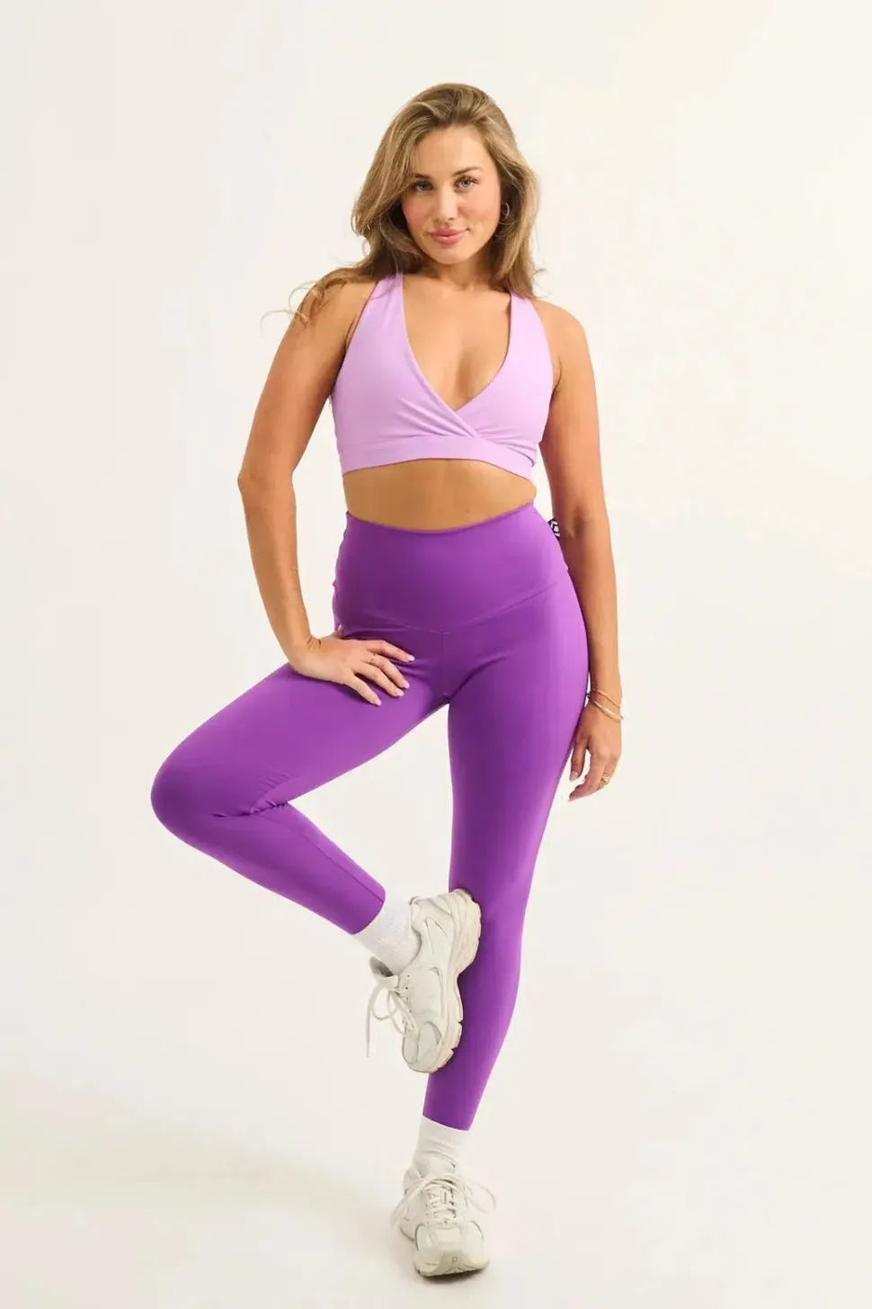 Purple Body Contouring - High Waisted 7/8 Leggings