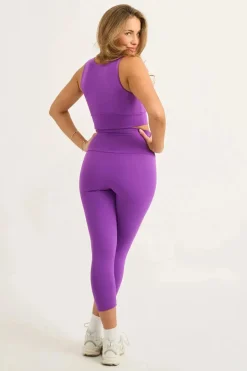 Purple Body Contouring - Reversible Comfort Crop Top