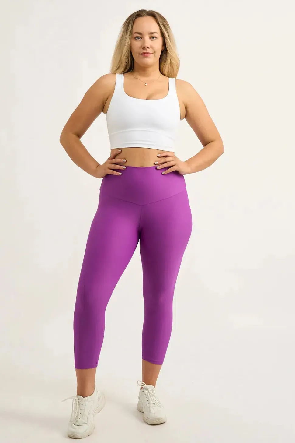 Purple Performance - Booty Scrunch High Waisted Capri Leggings