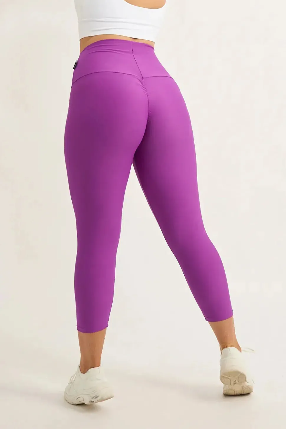 Purple Performance - Booty Scrunch High Waisted Capri Leggings