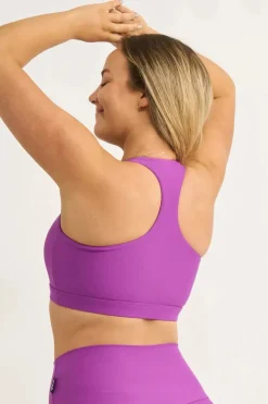 Purple Performance - Deep V Crop