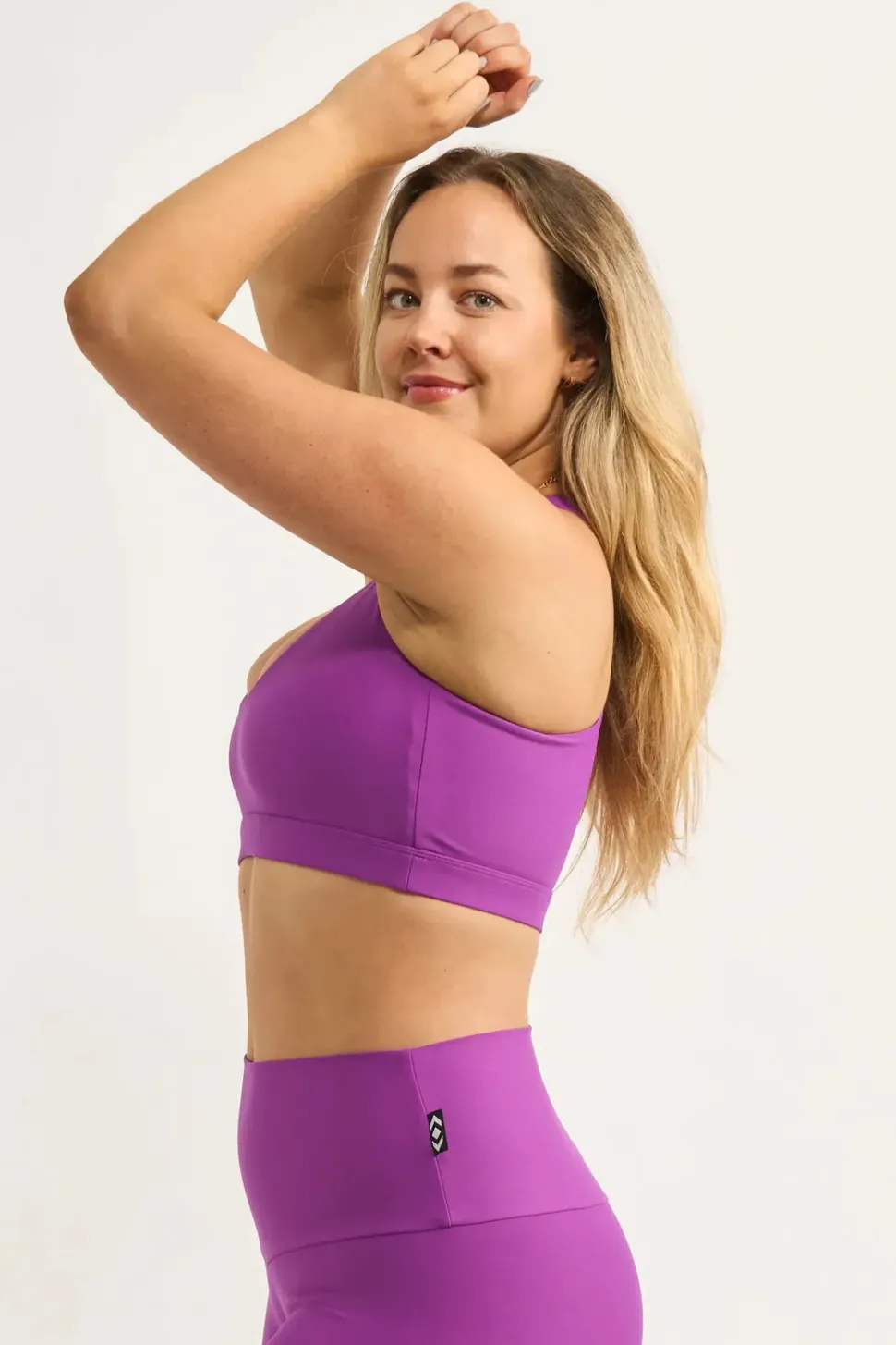 Purple Performance - Deep V Crop