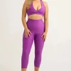 Purple Performance - Extra High Waisted Capri Leggings