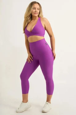 Purple Performance - Extra High Waisted Capri Leggings