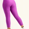Purple Performance - High Waisted Capri Leggings