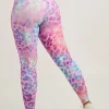 Rainbow Jag Performance - Drawstring High Waisted Leggings