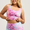Rainbow Jag Performance - Scoop Neck Comfort Crop Top